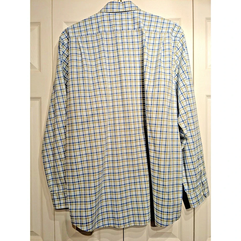 VTG. LL Bean Mens Sz: L Traditional Fit Button Down Shirt Plaid Cotton Pristine! - Picture 6 of 16